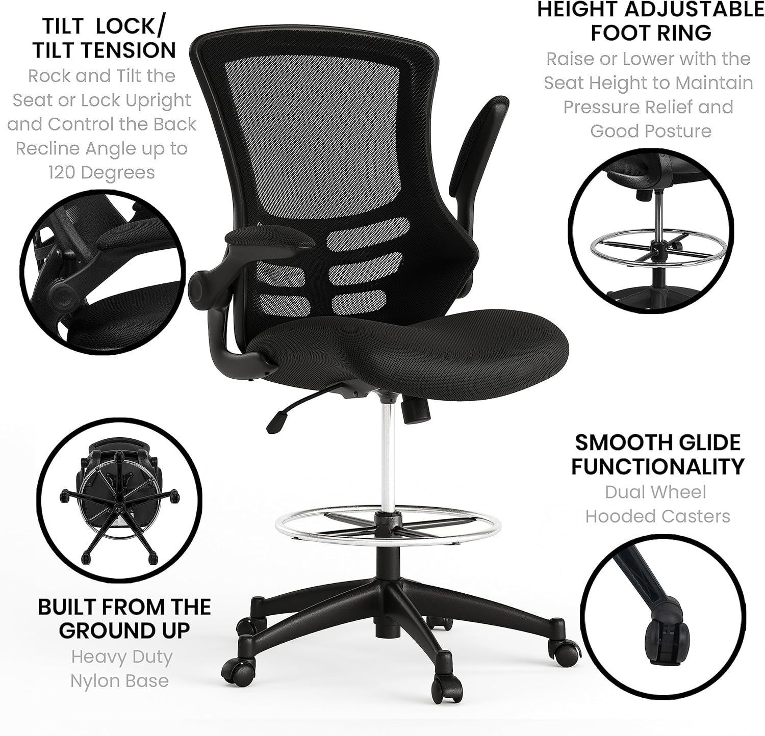 FLASH FURNITURE Kelista Mid-Back Swivel Office Chair