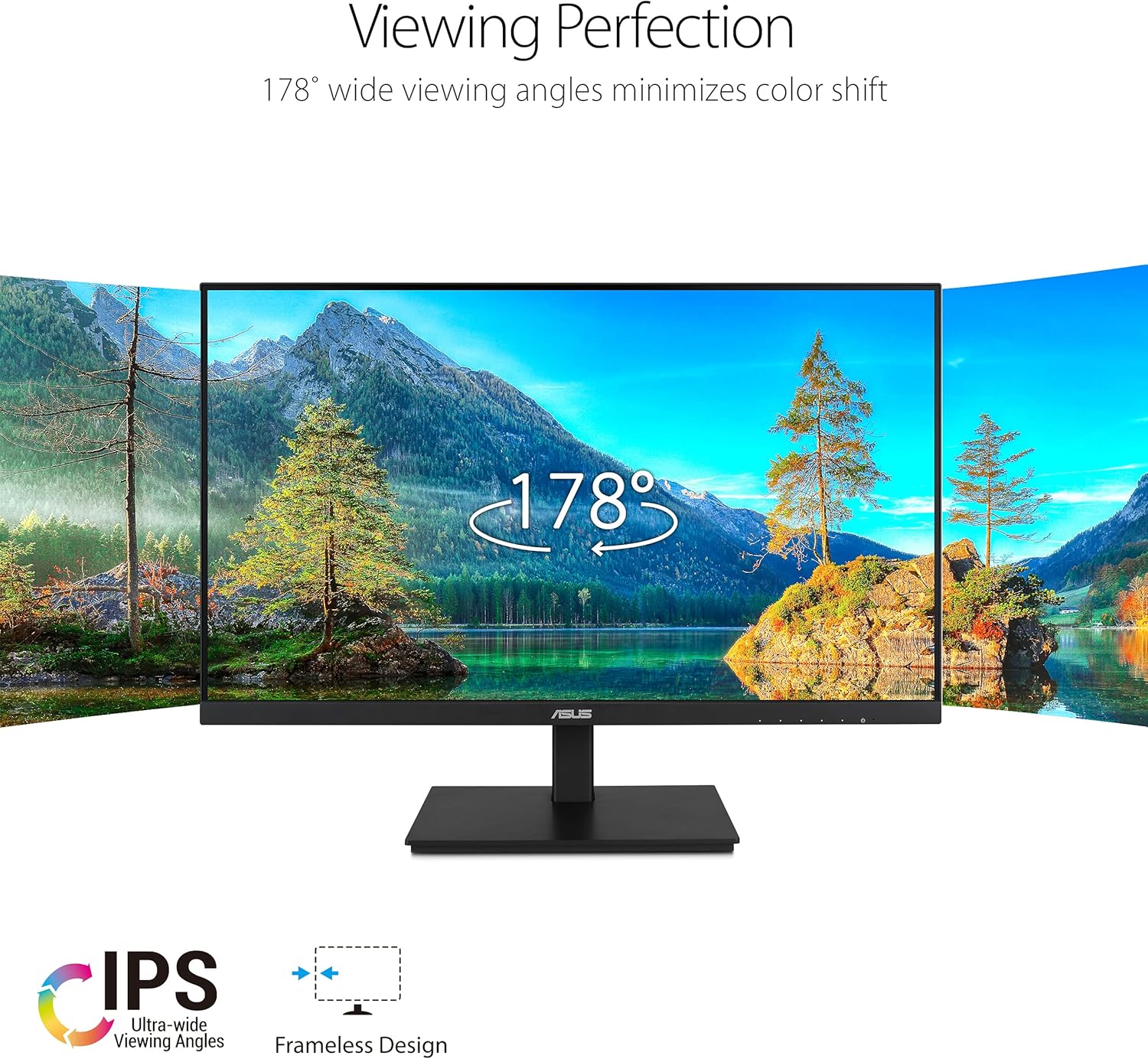 ASUS 23.8”1080P Monitor(VA24DQSB)-Full HD,IPS,75Hz,Speakers Adaptive-Sync Low Blue Light Flicker Free VESA Mountable