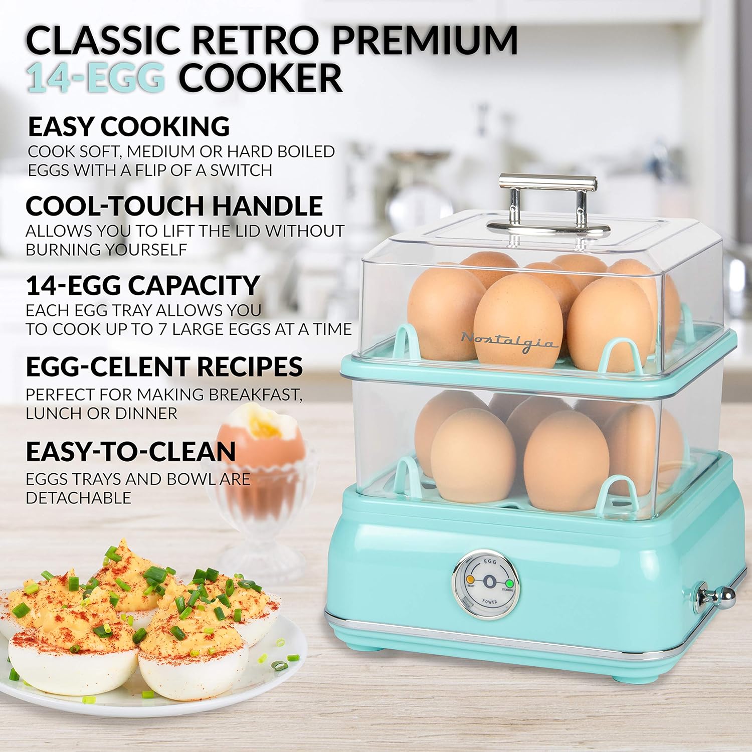 Nostalgia Retro Electric Egg Cooker