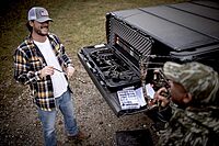 Plano Field Locker Element 44" Bow Case, Black with Gray Accents, Wheeled Archery Case Storage, Airline Approved