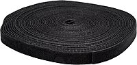StarTech.com Hook and Loop Roll - Cut-to-Size Reusable Cable Ties - Black