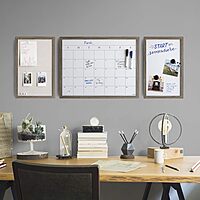 U Brands Decor Organization Center Kit, Rustic Wood Frame (4835U00-01)