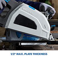 Evolution S210CCS Metal Cutting Circular Saw | 8-1/4" Blade | Cuts Steel Clean & Cool | Adjustable 3" Depth | Chip Collector
