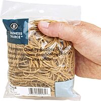Sparco Premium Quality Rubber Bands - Size: #19 - 3.50in Length x 60 mil Width - 30 mil Thickness - Sustainable - 425 / Box - Natural