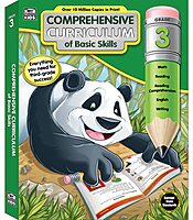 Carson Dellosa Comprehensive Curriculum of Basic Skills 3rd Grade Workbook, Reading Comprehension, Language Arts, Spelling, Grammar, Math, and Writing Practice, Classroom or Homeschool Curriculum