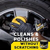 Meguiar's G211606 Metal Polish, Safe for All Uncoated Metals, Removes Stains and Swirls for a Quick and Easy Clean