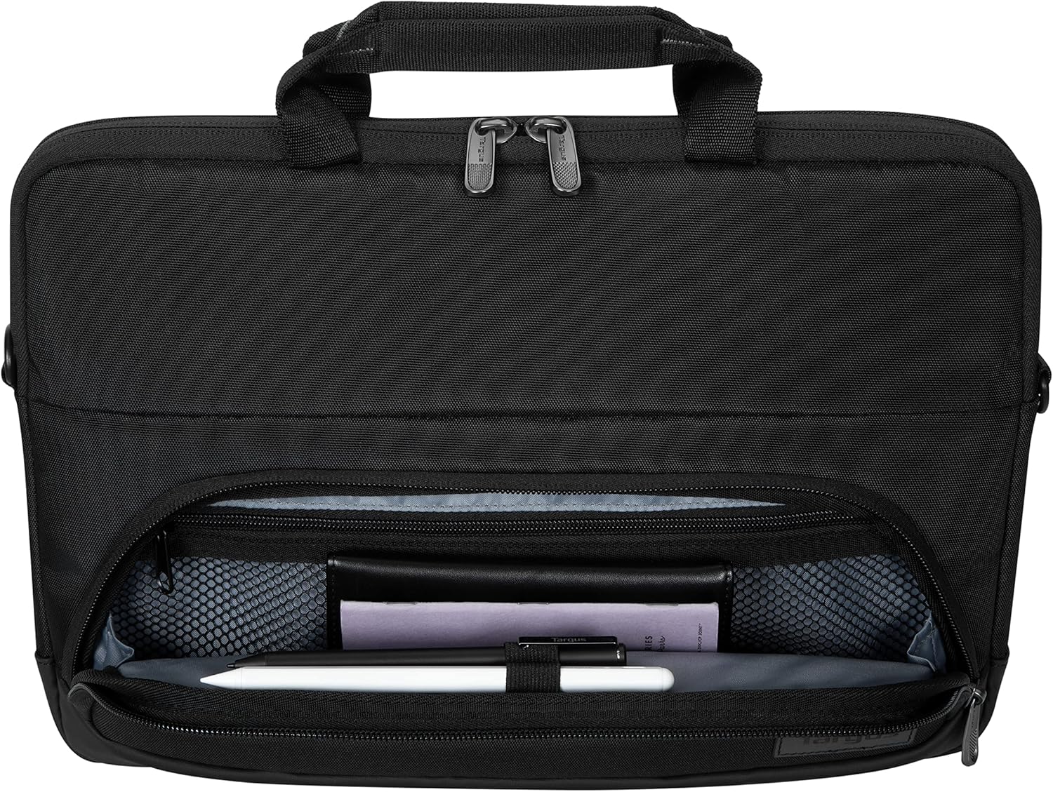 Targus 12-14" Laptop Bag for Business and Travel, Black - Computer Messenger Bag for Men and Women