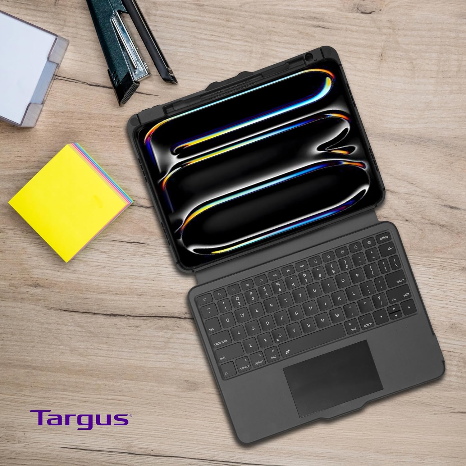 Targus VersaVu Bluetooth Keyboard Case for iPad Pro 11-inch (M4) – 360 Degree Rotation, Backlit Keys, Multi-Touch Trackpad