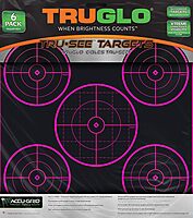 TRUGLO Tru-See 5-Bull 12x12 Self-Adhesive Fluorescent Splatter Targets
