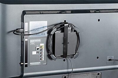 Allsop Wrap Caddy Streaming Device And Cable Organizer, Black, ASP32194