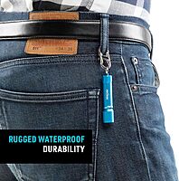 NITE-IZE Radiant 100 Keychain Flashlight - Waterproof Mini Flashlight