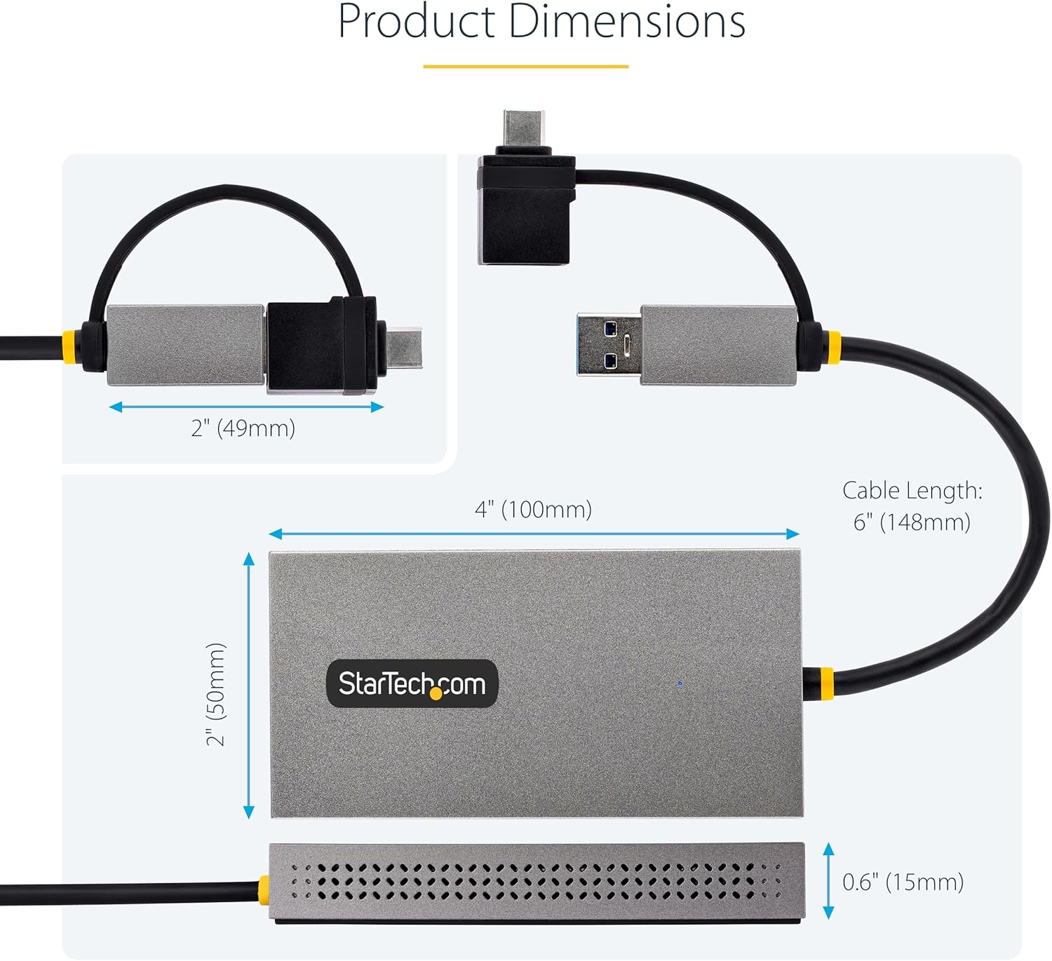 StarTech.com USB-C/USB-A Dual HDMI Multiport Adapter