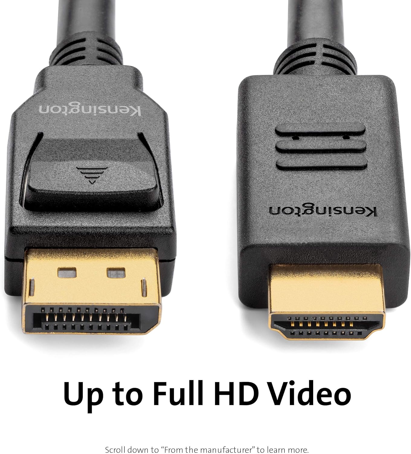Kensington DisplayPort 1.2 to HDMI 1.4 Cable, 6ft (K33025WW)