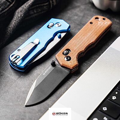 Böker MAGNUM Rockstub Brown Micarta -01SC710