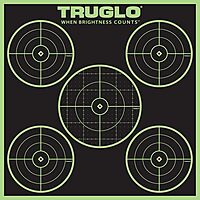 TRUGLO Tru-See 5-Bull Fluorescent Self-Adhesive Splatter Targets