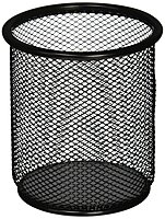 Lorell LLR84149 Mesh Wire Pencil Cup Holder, Black