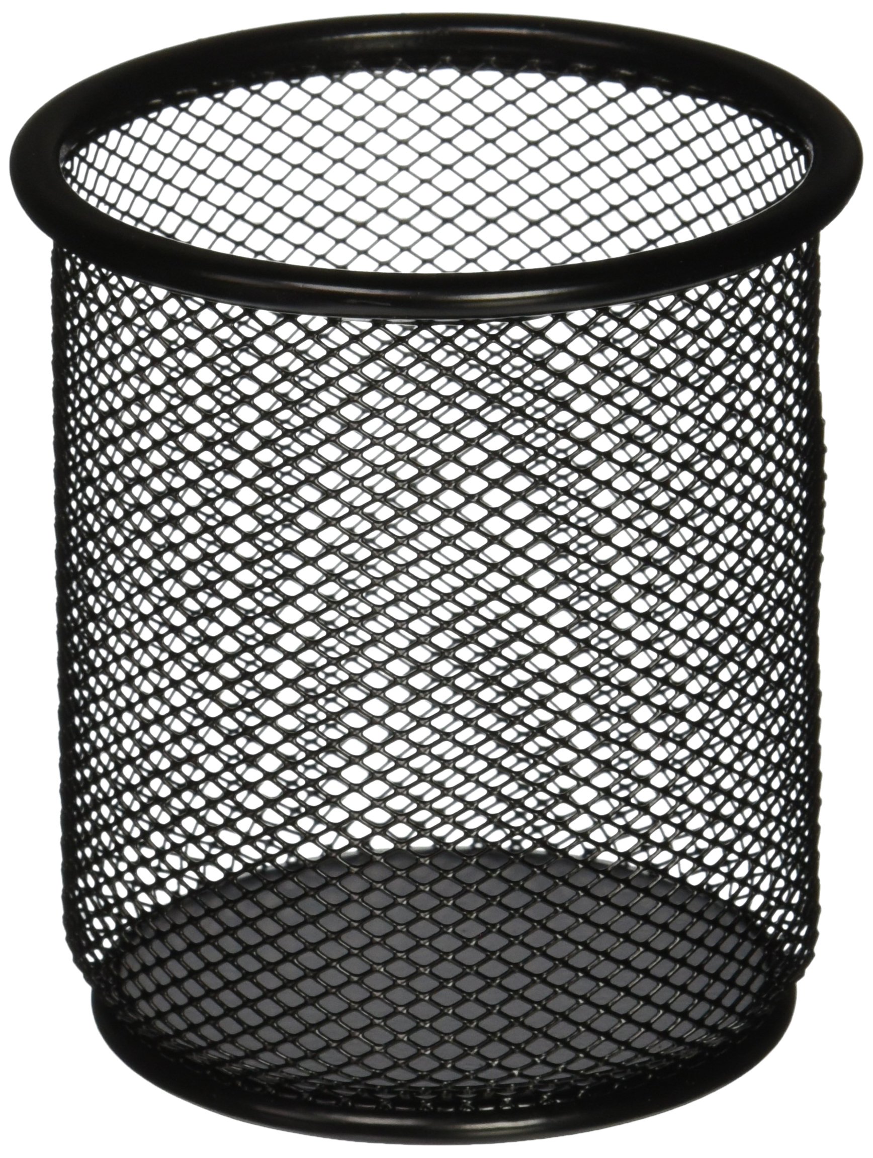 Lorell LLR84149 Mesh Wire Pencil Cup Holder, Black