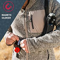 SABRE Frontiersman Bear Bell with Magnetic Silencer and Hook-and-Loop Strap