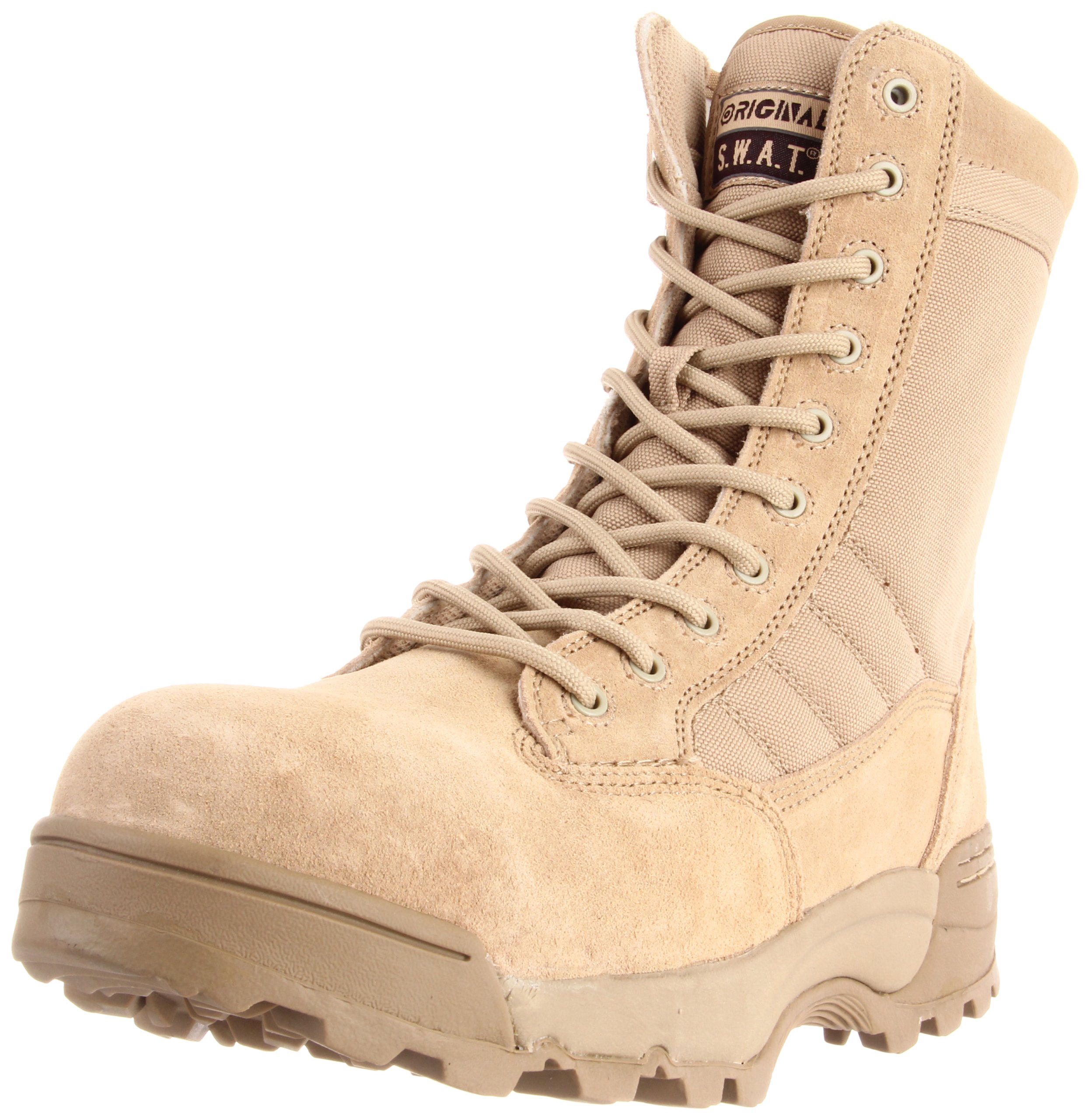 ORIGINAL S.W.A.T. Classic 9" Side-Zip Safety Toe Boots – Suede Leather