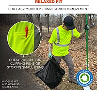 ERGODYNE GloWear 8289-ECO Recycled Hi-Vis T-Shirt Type R Class 2