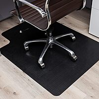 MIND READER Office Chair Mat for Hardwood Floors Under Desk Floor Protector PVC