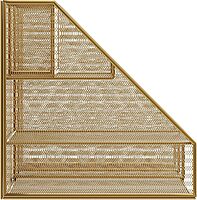 Martha Stewart Ryder Mesh Metal Large Desktop Organizer With Magazine File Holder, Pen Holder And Storage