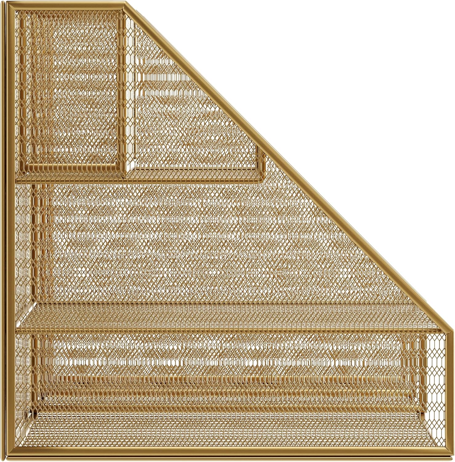 Martha Stewart Ryder Mesh Metal Large Desktop Organizer With Magazine File Holder, Pen Holder And Storage