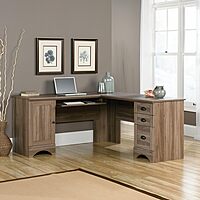Sauder Harbor View L-Shaped Corner Computer Desk