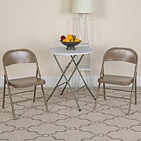 Flash Furniture HERCULES Series Double Braced Metal Folding Chair