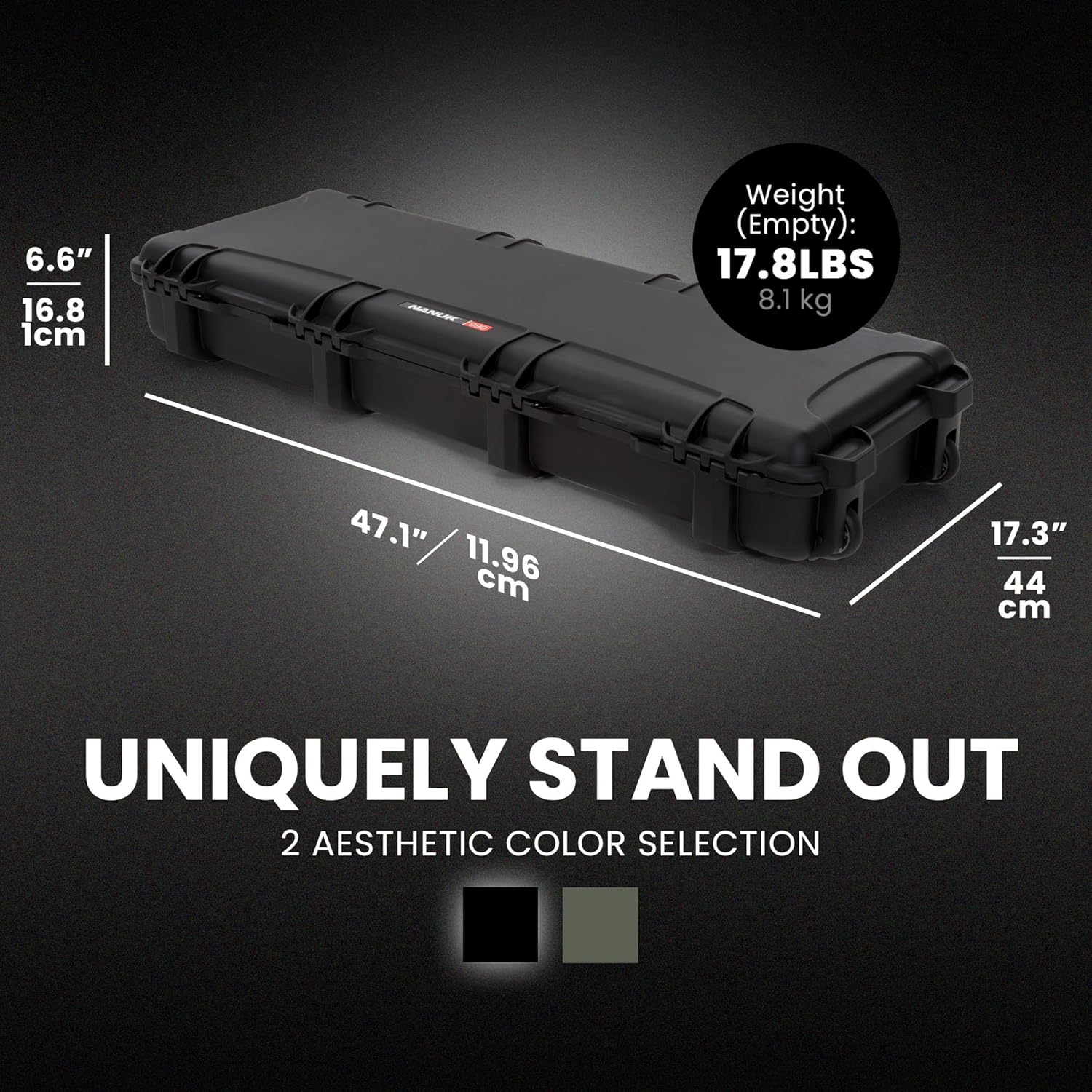 NANUK 990 IP67 Waterproof Hard Case with Wheels