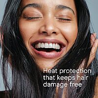 INFINITI PRO CONAIR Rose Gold Ceramic Flat Iron Hair Straightener, 1-Inch Flat Iron with Extra-Long Plates, including a Floating Plate, Advanced Heat Technology, Black 1 inch