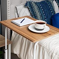 Mind Reader Standing Desk, Adjustable Height, Laptop Workstation, 33"H x 15.75"W x 21.75"L, MDF, Brown