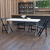 Flash Furniture Elon Rectangular Plastic Folding Event Table