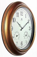 Infinity Instruments Craftsman Wall Clock, 18 inch, Copper