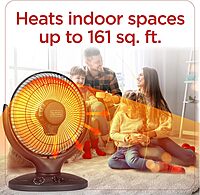 BLACK+DECKER Portable Heater for Rooms up to 161 Sq. Ft., Oscillating Space Heater & Heater for Bedroom with Overheat