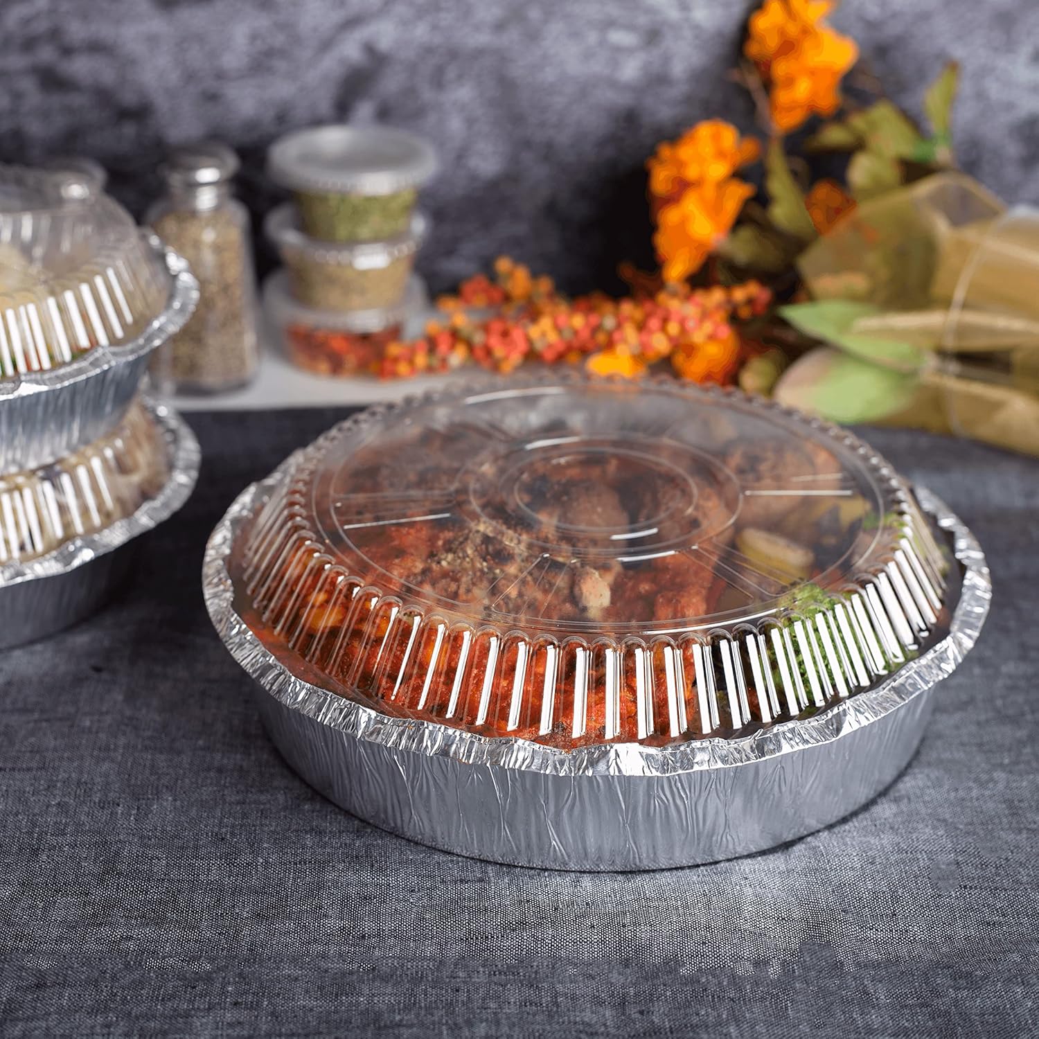 Karat Aluminum Foil Containers and OPS Dome Lids