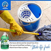 OdoBan Professional Series Neutral pH No Rinse Floor Cleaner Concentrate, 1 Gallon 128 Fl Oz (Pack of 1) Concentrate