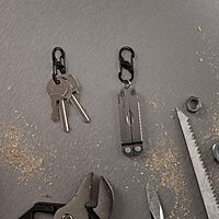 Nite Ize S-Biner MicroLock Stainless Steel Dual-Gate Carabiner Key Holder