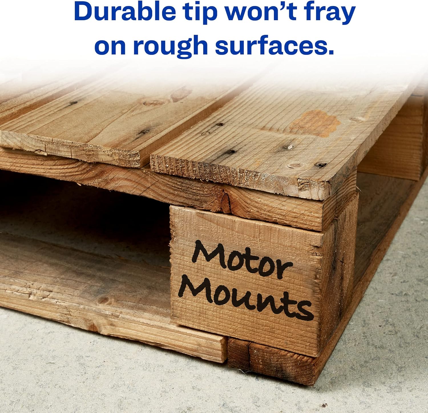 Avery Marks A Lot Jumbo Chisel Tip Marker, Desk-Style Size, Water and Wear Resistant, 12 Black Markers (24148)