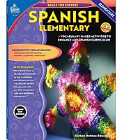 Skills For Success Elementary Spanish Workbook for Kids, Grades K-5 Spanish Vocabulary, Puzzles, and Writing Practice