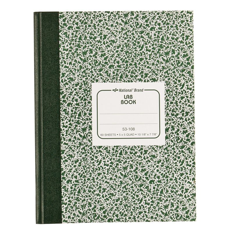 Avery Quadrille Laboratory Notebook, 5x5 Quad, 10.25 x 7.8 in, 60 Sheets