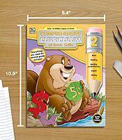 Carson Dellosa Comprehensive Curriculum of Basic Skills Second Grade Workbook, Reading Comprehension, Language Arts