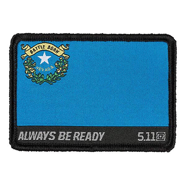 5.11 Tactical Nevada Flag Patch, Hook Backing, Laser-Cut Size, Easy Attachment, Multi, 1 SZ, Style 81199