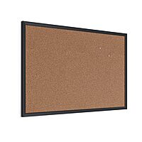 U Brands Cork Bulletin Board with Wood Frame