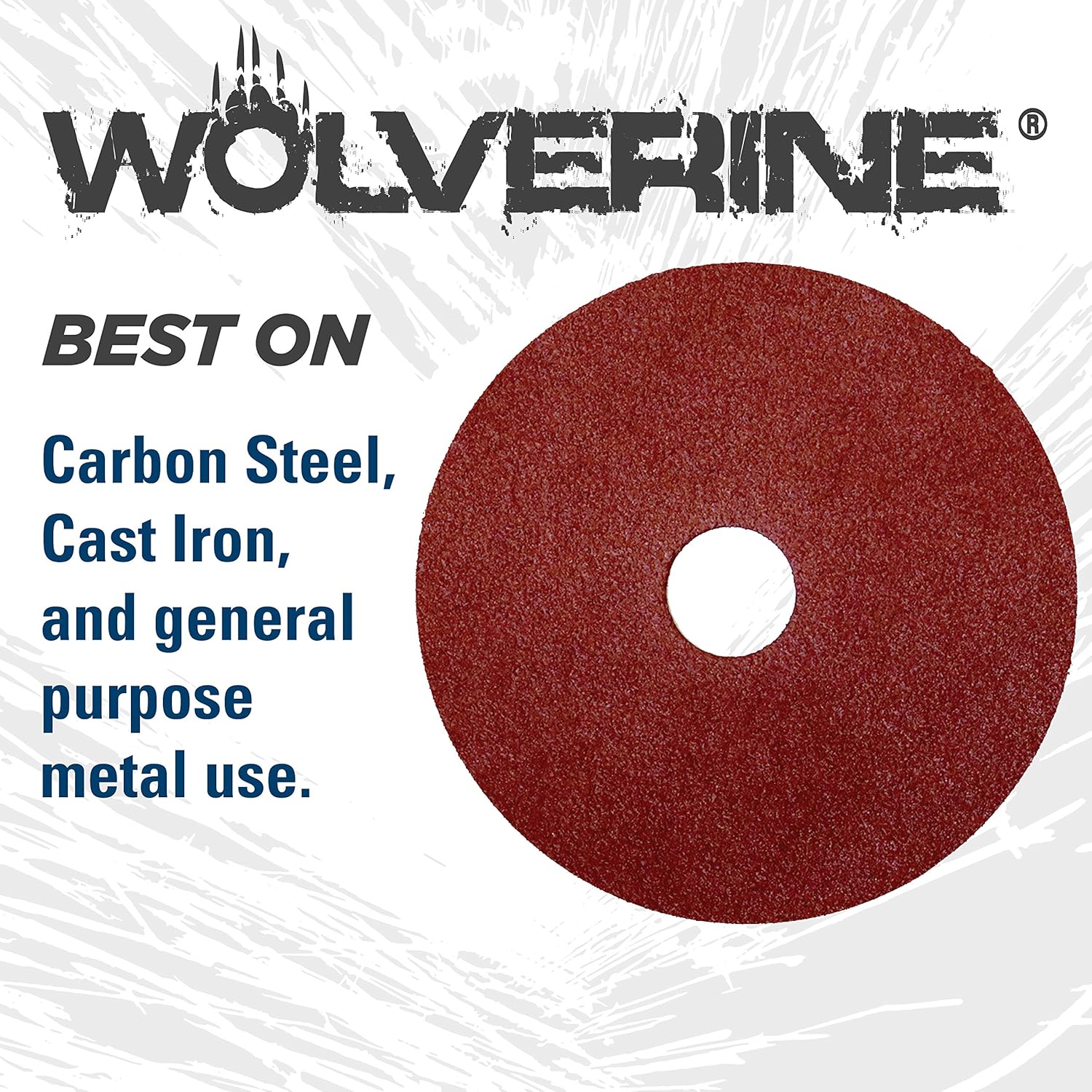 Weiler 59577 Tiger 7/8" Arbor, 4-1/2" Diameter, 80 Grit, Aluminum Oxide, Fiber Backing, Resin Fiber Disc