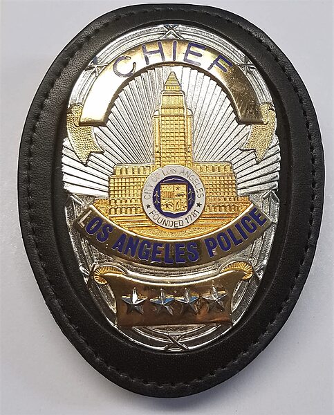 AKER LEATHER A691 Recessed Shield Badge Holder