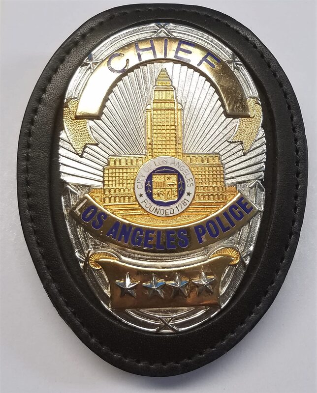 AKER LEATHER A691 Recessed Shield Badge Holder