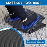 Mount-It! Ergonomic Footrest for Office or Home | Under Desk Tilting Footrest | Adjustable Desk Foot Rest with Massaging Surface and 3 Tilt Positions