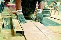 MCR SAFETY Lumber Jake Double Palm Cowhide Work Gloves