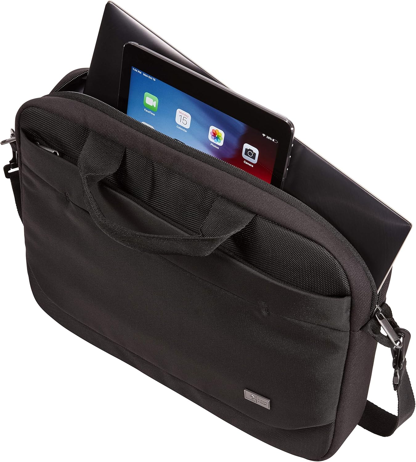 Case Logic Advantage Laptop Attache, Fits Devices Up to 14", Polyester, 14.6 x 2.8 x 13, Black